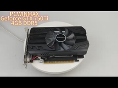 PCWINMAX Geforce GTX 750TI 4GB VGA DVI HD Tarjeta gráfica de escritorio de juego de ventilador único