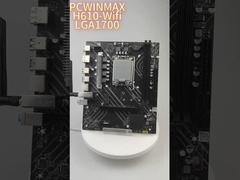 PCWINMAX H610 LGA1700 placa base WiFi DDR4 - Rendimiento confiable para las CPU Intel de 12a generación