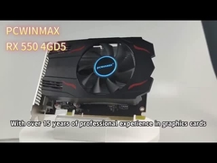 PCWINMAX Radeon RX 550 Tarjeta gráfica DDR5 de 4 GB Performance de juegos y multimedia 1080p suave