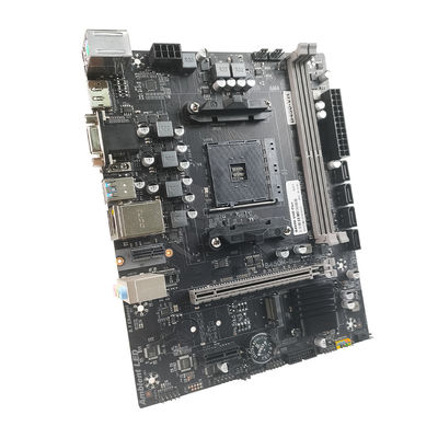 PCWINMAX B450M AM4 MicroATX DDR4 M.2 B450 Conjunto de chips VGA HD DP Tarjeta base para escritorio