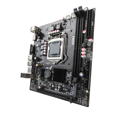 PCWINMAX H110 LGA1151 Micro ATX placa base de escritorio, soporte de doble canal DDR4 6a 7a generación i3 i5 i7 CPU, para PC de oficina y juegos, OEM al por mayor