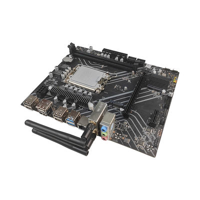 PCWINMAX H610 Wifi DDR4 Socket LGA1700 PCIe 4 SATA 6Gb/s M.2 mATX Tarjeta base para la generación 12a 13a 14a Intel Core i3 i5 i7