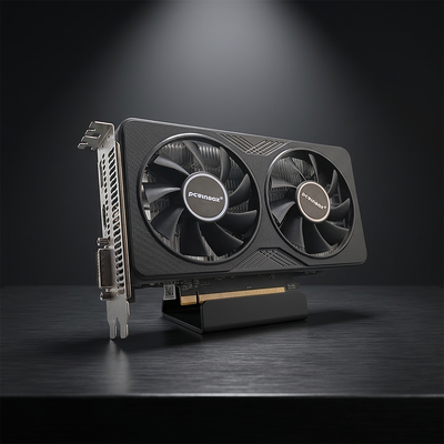 PCWINMAX RX 590 2048SP 8GB GDDR5 256Bit Tarjeta gráfica de juegos de alto rendimiento con salida DP / HD / DVI 6Pin Power para entusiastas de escritorio