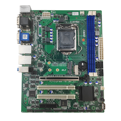 Placa base PCWINMAX PCWINMAX GB85 LGA1150 DDR3 con puertos COM duales, ranuras de expansión PCI, M.2 y LAN Gigabit para PC industrial